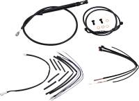 Burly Brand - Burly Brand Black Vinyl Handlebar Cable & Brake Line Kit for Jail Bars - 12in. - B30-1257 - Image 1