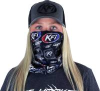 KFI Products - KFI Products KFI Facemask - FM-BLK - Black and White Flag - OSFM - Image 3