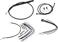 Burly Brand - Burly Brand Black Vinyl Handlebar Cable & Brake Line Kit for Jail Bars - 14in. - B30-1258 - Image 1