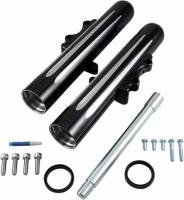 Arlen Ness - Arlen Ness Hot Legs Dual Disc Fork Leg Set - Deep Cut - Black - 40-512 - Image 1