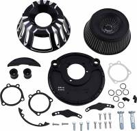 Arlen Ness - Arlen Ness Inverted Series Air Cleaner Kit - Deep Cut - Black - 18-931 - Image 1