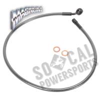 Magnum - Magnum Black Pearl Designer Series ABS Front Upper Brake Line - 7/16in., 35deg. Banjo - 28in. - AS47928 - Image 1