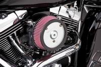 Arlen Ness - Arlen Ness Big Sucker Stage I Air Filter Kit - Plain Backing Plate - Red Filter - 18-510 - Image 2