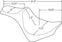 Drag Specialties - Drag Specialties Predator III Seat - Smooth - 0802-1144 - Image 3