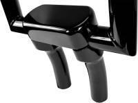 LA Choppers - LA Choppers Solid Handlebar Riser/Top Clamp Kits - 5-1/2in. Tall with 1in. Pullback - Black - LA-7442-05B - Image 2