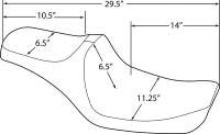 Drag Specialties - Drag Specialties Predator III Seat - Smooth - 0803-0651 - Image 3