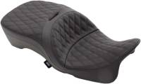 Drag Specialties - Drag Specialties Large Touring Seat - Double Diamond Stitch - 0801-1111 - Image 1