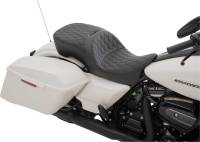 Drag Specialties - Drag Specialties Large Touring Seat - Double Diamond Stitch - 0801-1111 - Image 2