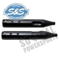 S&S Cycle - S&S Cycle MK45 4-1/2in. Performance Muffler - Black with Black/Machined Thruster End Caps - 550-0621 - Image 3