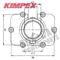 Kimpex - Kimpex Carburetor Mounting Flange - 07-100-44 - Image 2