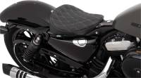 Drag Specialties - Drag Specialties Bobber-Style Solo Seat - Double Diamond - Silver Thread - 0804-0740 - Image 3