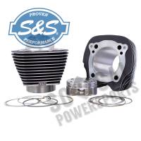 S&S Cycle - S&S Cycle M8 124in. Big Bore Kit - 4.250 Bore, 4.375 Stroke, Highlighted Fins - Black - 910-0625 - Image 2