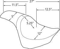 Drag Specialties - Drag Specialties Predator Seat - Smooth - 0802-1130 - Image 3