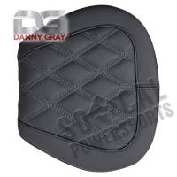 Danny Gray - Danny Gray X-Large Pillion Pad for Bigseat - Double Diamond Stitch with Charcoal Gray Thread - 1044DIAAIR - Image 1