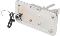 Accutronix - Accutronix Universal Side-Mount License Plate - Chrome with White Plate Light - LPF121HV-C - Image 2