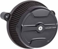 Arlen Ness - Arlen Ness Big Sucker Stage I Air Filter Kit - Black Knuckle - Red Filter - 18-342 - Image 1