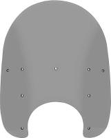 Memphis Shades - Memphis Shades Replacement Plastic for OEM Windshields - 19in. - Dark Black Smoke - MEP63212 - Image 1