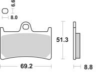 SBS - SBS HS Sintered Brake Pads - 634HS - Image 2