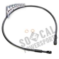 Magnum - Magnum Black Pearl Designer Series ABS Front Upper Brake Line - 10mm. 180deg. Banjo - 25in. - AS47625 - Image 1