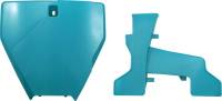Acerbis - Acerbis Front Number Plate - Teal Metallic - 2726577441 - Image 1