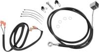 Drag Specialties - Drag Specialties Standard Length Rear Stainless Steel Brake Line Kit - Black Vinyl - 640220-BLK - Image 2