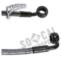 Magnum - Magnum Black Pearl E-Z Align Single Disc Front Brake Line - 35deg. Top Angle - 38in - 46138SW - Image 2