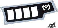Moose Utility - Moose Utility Small 4 Switch Dash Plate - Right - White - 2578.0521-1698 - Image 1