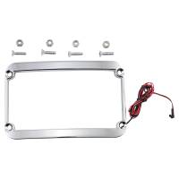 Klock Werks - Klock Werks Lighted License Plate Frame - Chrome - KWS-01-0088-C - Image 1