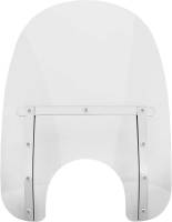 Memphis Shades - Memphis Shades Memphis Slim Windshield (7in. Cutout) - 17in. - Clear - MEM4210 - Image 1