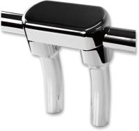 LA Choppers - LA Choppers Solid Handlebar Riser/Top Clamp Kits - 5-1/2in. Tall with 1in. Pullback - Chrome - LA-7442-05 - Image 2