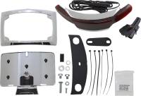 Ciro - Ciro Latitude Lightstrike Taillights with License Plate Holder - Chrome/Red Lens - 40253 - Image 1