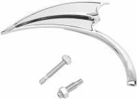 Arlen Ness - Arlen Ness Micro Die-Cast Scoop Mirror - Right - Chrome - 13-061 - Image 1