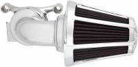 Arlen Ness - Arlen Ness Monster Sucker Air Cleaner Kit with Cover - Beveled - Chrome - 81-031 - Image 1