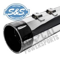 S&S Cycle - S&S Cycle MK45 4-1/2in. Performance Muffler - Chrome with Chrome Tracer End Caps - 550-0668 - Image 2