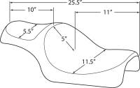 Drag Specialties - Drag Specialties Caballero 2-Up Seat - Diamond - 0804-0669 - Image 3