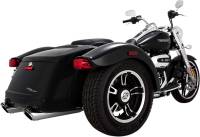 Vance & Hines - Vance & Hines Twin Slash Round Slip-Ons - Chrome - 16796 - Image 2