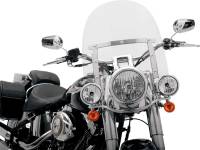 Memphis Shades - Memphis Shades Memphis Slim Windshield (7in. Cutout) - 15in. - Clear - MEM4110 - Image 2