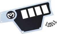 Moose Utility - Moose Utility Large 4 Switch Dash Plate - Left - White - 100-4361-PU - Image 1