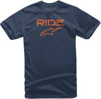 Alpinestars - Alpinestars Ride 2.0 T-Shirt - 103872000-7032L - Navy/Orange - Large - Image 1
