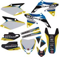 DCOR - DCOR Works Suzuki Complete Graphics Kit - White - 20-40-302 - Image 1