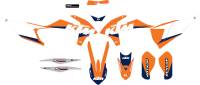 DCOR - DCOR KTM Racing Complete Graphics Kit - White Background - 20-30-224 - Image 1