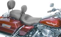 Mustang - Mustang Wide Studded Solo Seat with Driver Backrest - Black Studs - 79102 - Image 2