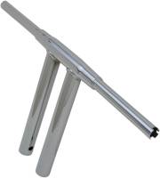 Drag Specialties - Drag Specialties 1-1/2in. Big Buffalo Zero T-Bar - 10in. - Chrome - 0601-4325 - Image 2