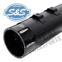 S&S Cycle - S&S Cycle MK45 4-1/2in. Performance Muffler - Black with Chrome Tracer End Caps - 550-0670 - Image 2