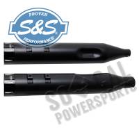 S&S Cycle - S&S Cycle MK45 4-1/2in. Performance Muffler - Black with Chrome Tracer End Caps - 550-0670 - Image 3