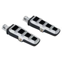 Kuryakyn - Kuryakyn Dillinger Footpegs with Male-Mount Ends - Silver - 6666 - Image 1