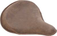 Drag Specialties - Drag Specialties Large Spring Solo Seat - Distressed Brown Leather with Perimeter Stitching - 0806-0050 - Image 1
