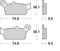 SBS - SBS SI Sintered Brake Pads - 604SI - Image 2
