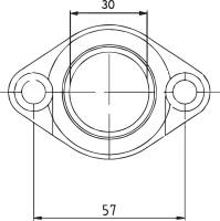 Parts Unlimited - Parts Unlimited Carburetor Mounting Flange - 07-100-24 - Image 2