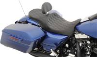 Drag Specialties - Drag Specialties Low-Profile Touring Seat with Driver Backrest - Double Diamond Stitch - 0801-1008 - Image 4